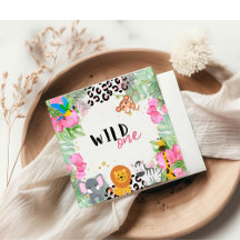 Filles d'une jungle sauvage Anniversaire Napkin