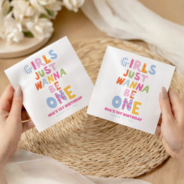 Serviette En Papier Filles Rétro Veulent Tout Simplement Être Une Prép