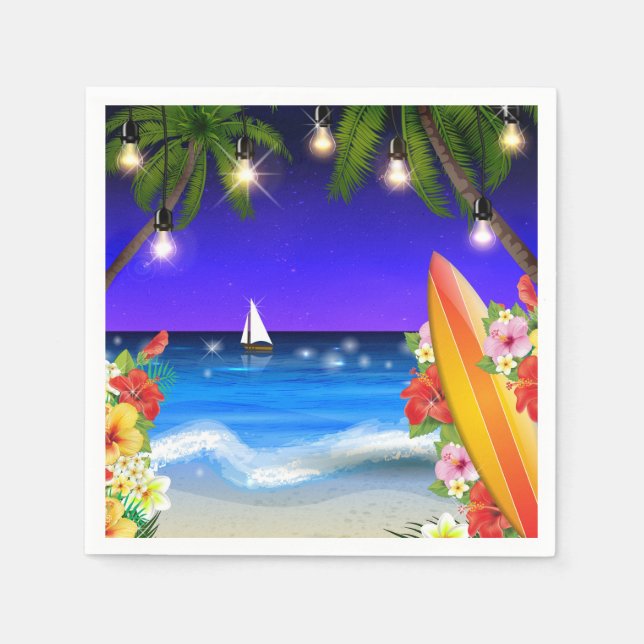 Serviette En Papier Fin de l'été Papier serviettes (Devant)