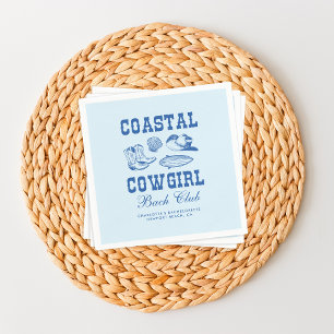 Serviette En Papier Fin de semaine de bachelorette Coastal Cowgirl