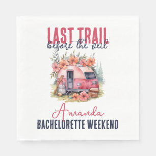 Serviette En Papier Fin de semaine du Dernier Trail Bachelorette Party