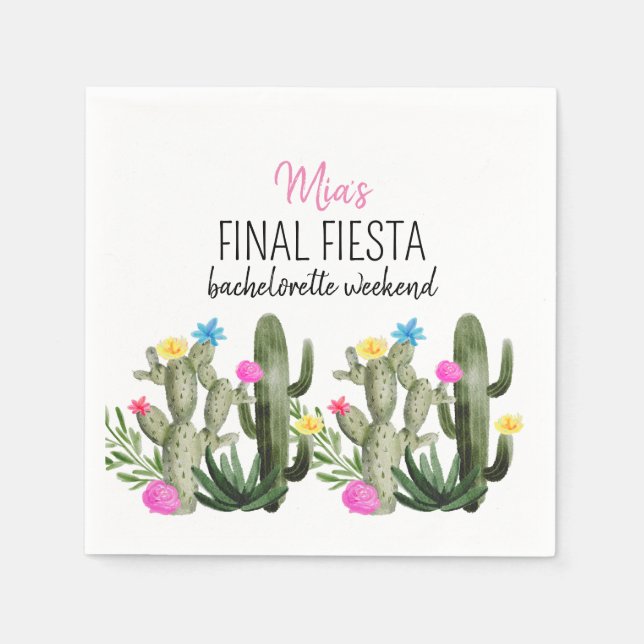 Serviette En Papier Finale Fiesta Party Napkin (Devant)