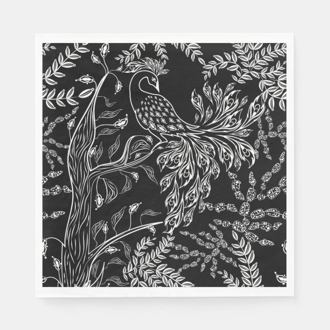 Serviette En Papier Firebird, oiseau (Devant)