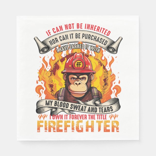 Serviette En Papier Firefighter (Devant)
