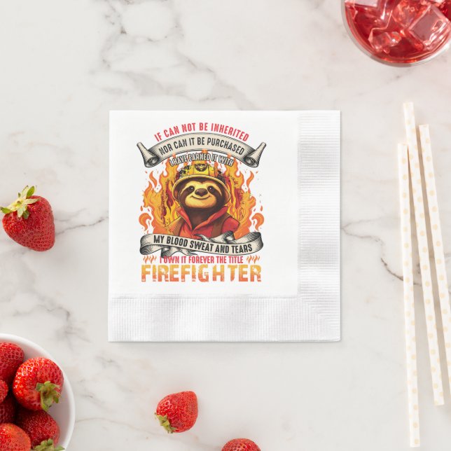 Serviette En Papier Firefighter Sloth (En situation)
