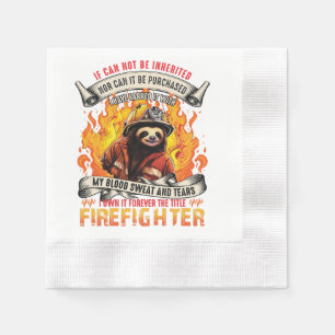 Serviette En Papier Firefighter Sloth
