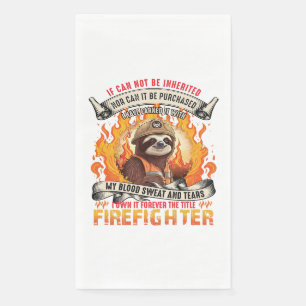 Serviette En Papier Firefighter Sloth