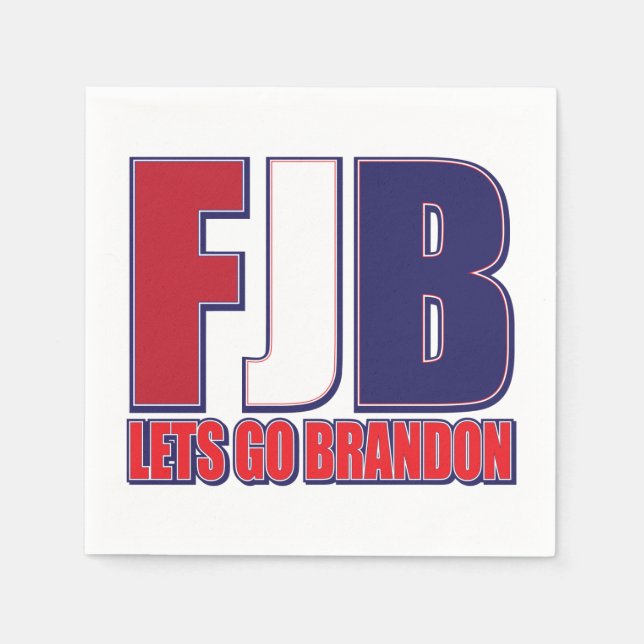 Serviette En Papier FJB - Lets Go Brandon (Devant)