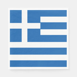 Serviette En Papier Flag de Greece