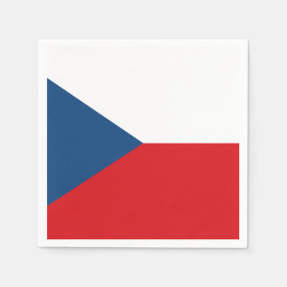 Serviette En Papier Flagge Tschechien