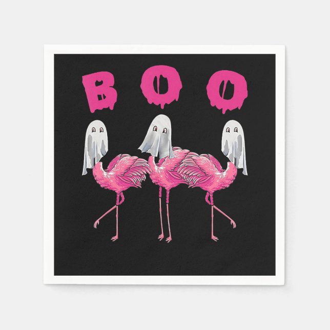 Serviette En Papier Flamant rose | Costume Halloween Flamant rose Fant (Devant)