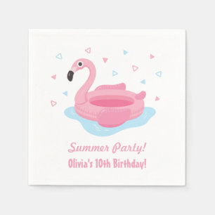 Serviette En Papier Flamant Rose Flotteur de Piscine Fournitures de Fê