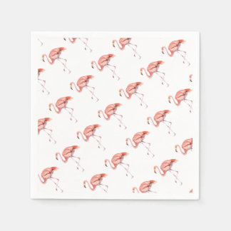 Serviette En Papier Flamant rose rose