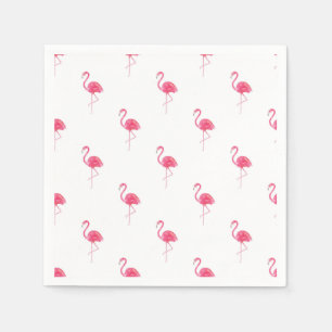Serviette En Papier Flamant rose tropical