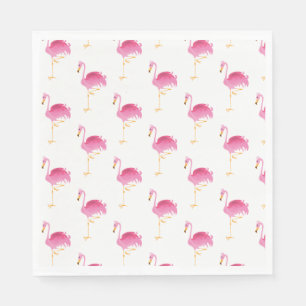 Serviette En Papier Flamants roses Papier-serviettes rose