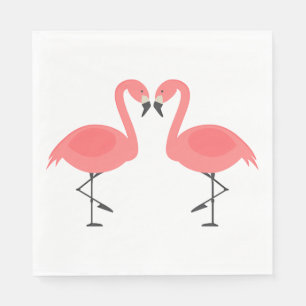 Serviette En Papier Flamants roses roses Mariage, Fête des mariées Lua