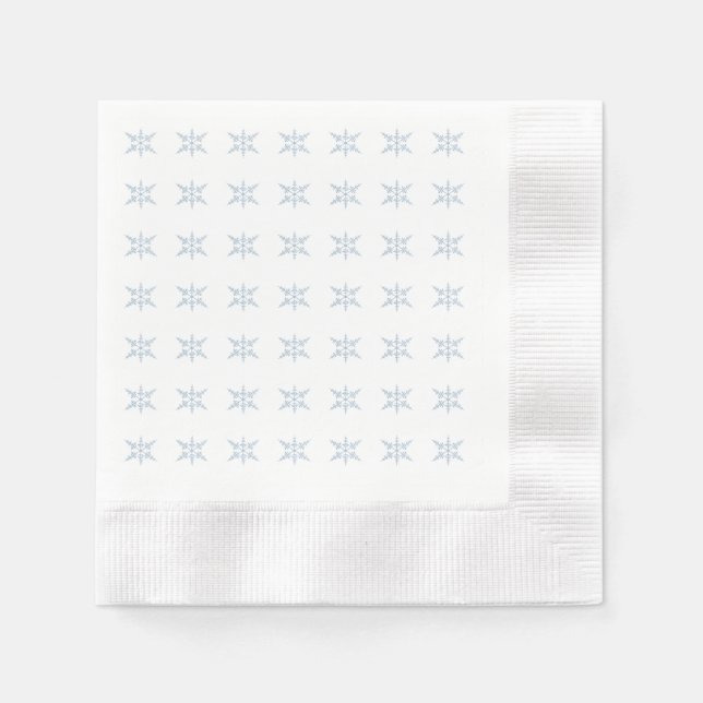 Serviette En Papier Flambeaux d'hiver (Devant)