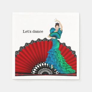 Serviette En Papier Flamenco