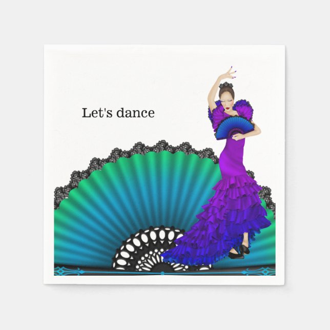 Serviette En Papier Flamenco (Devant)