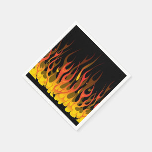 Serviette En Papier Flames serviettes