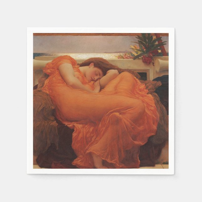 Serviette En Papier Flaming June Frederic Leighton Impression d'art fi (Devant)