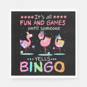 Serviette En Papier Flamingo   Flaming Bingo Funny