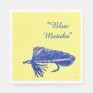 Serviette En Papier Flamme bleue de Matuka, pêche de mouche, mouche