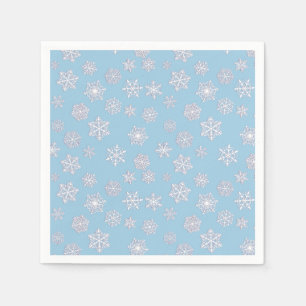 Serviette En Papier Flammes de neige blanches de 3 jours sur un arrièr