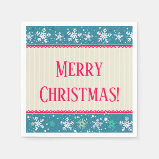 Serviette En Papier Flammes de neige et cadeaux serviettes