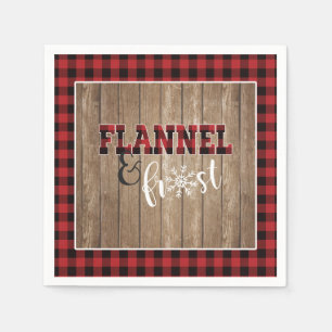 Serviette en papier Flannel et Frost - Rouge - Boi
