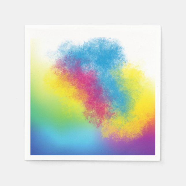 Serviette En Papier flash de couleur (Devant)