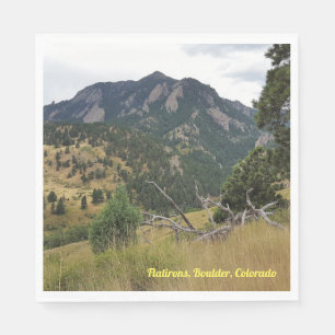 Serviette En Papier Flatirons, Boulder, Colorado -