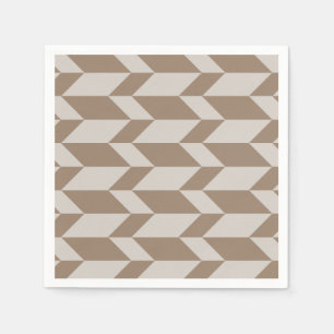 Serviette En Papier Flèche à deux tons en gras Chevron Boutons neutres