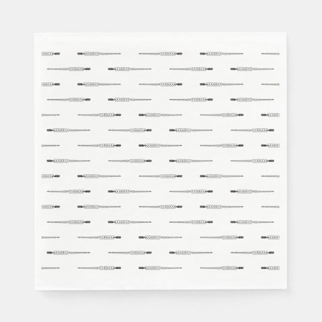 Serviette En Papier Flèche à travers les coeurs COULEUR ARRIÈRE - PLAN (Devant)