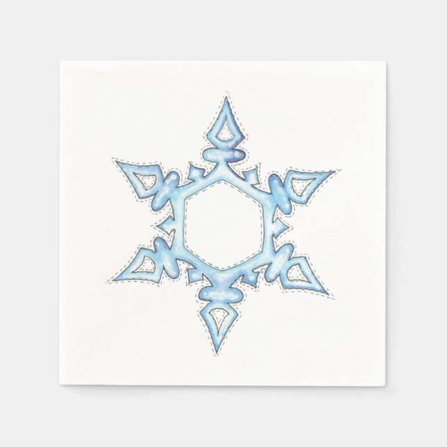Serviette En Papier Flèche de neige (Devant)