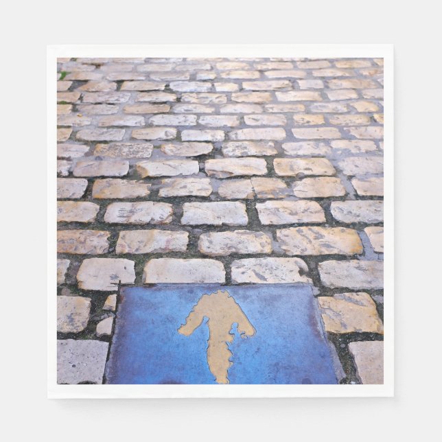 Serviette En Papier Flèche jaune (Devant)