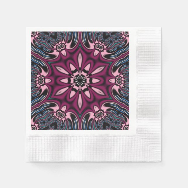 Serviette En Papier Fleur (Devant)