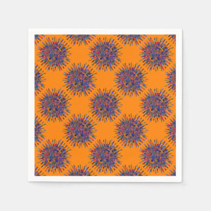 Serviette En Papier Fleur Abstraite