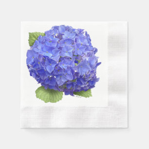 Serviette En Papier Fleur Blue Hydrangea