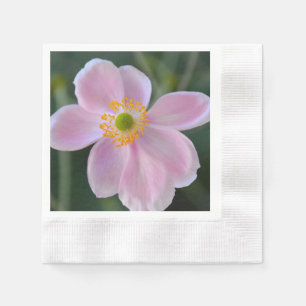 Serviette En Papier Fleur d'anémone japonaise rose