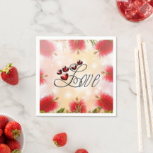 Fleur de brosse de bouteille et amour 