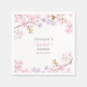 Serviette En Papier Fleur de cerisier rose en fleurs Mariage Shower