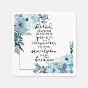 Serviette En Papier Fleur de confiance dans le Seigneur