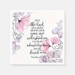 Serviette En Papier Fleur de confiance dans le Seigneur