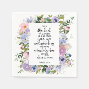 Serviette En Papier Fleur de confiance dans le Seigneur