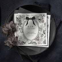 Fleur de crâne gothique RIP Twenties 30e anniversa
