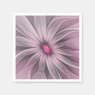 Serviette En Papier Fleur de fantaisie abstraite fleur de prunier art 