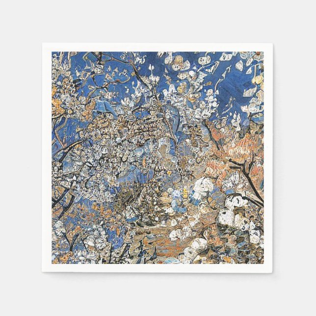 SERVIETTE EN PAPIER FLEUR DE L'ARBRE (Devant)