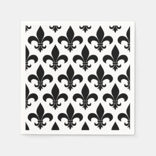 Serviette En Papier Fleur de lis Motif