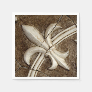 Serviette En Papier Fleur de Lis Napkin